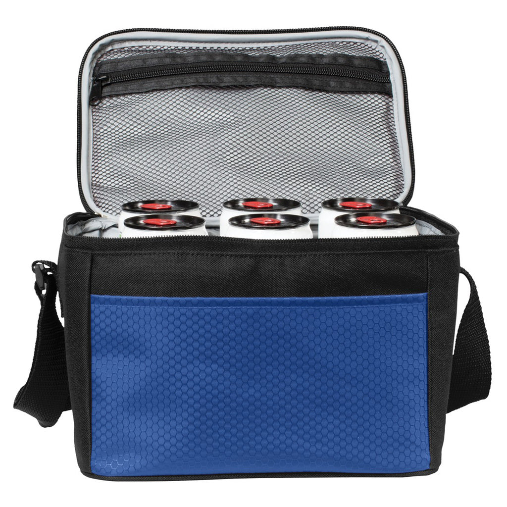 Port Authority Twilight Blue/Black 6-Can Cube Cooler