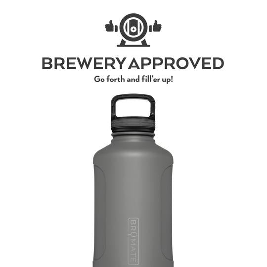 BruMate Matte Grey GROWL'R 64oz