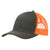 Port Authority Grey Steel/Neon Orange Snapback Trucker Cap