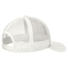 Port Authority White Snapback Trucker Cap