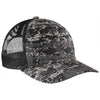 Port Authority Black Digi/Black Snapback Digi Camo Trucker Cap