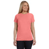 Comfort Colors Women's Neon Red Orange 4.8 Oz. Fitted T-Shirt