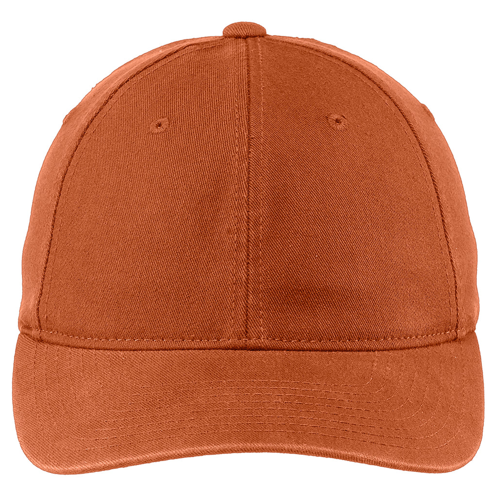 Port Authority Burnt Orange Flexfit Garment Washed Cap