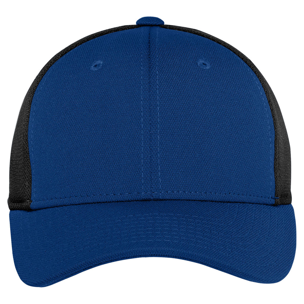 Port Authority True Royal/Black Pique Mesh Cap