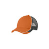 Port Authority Flare Orange/ White/ Magnet Grey Colorblock Mesh Back Cap