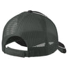 Port Authority Black/ White/ Magnet Grey Colorblock Mesh Back Cap