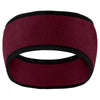 Port Authority Maroon Two-Color Fleece Headband