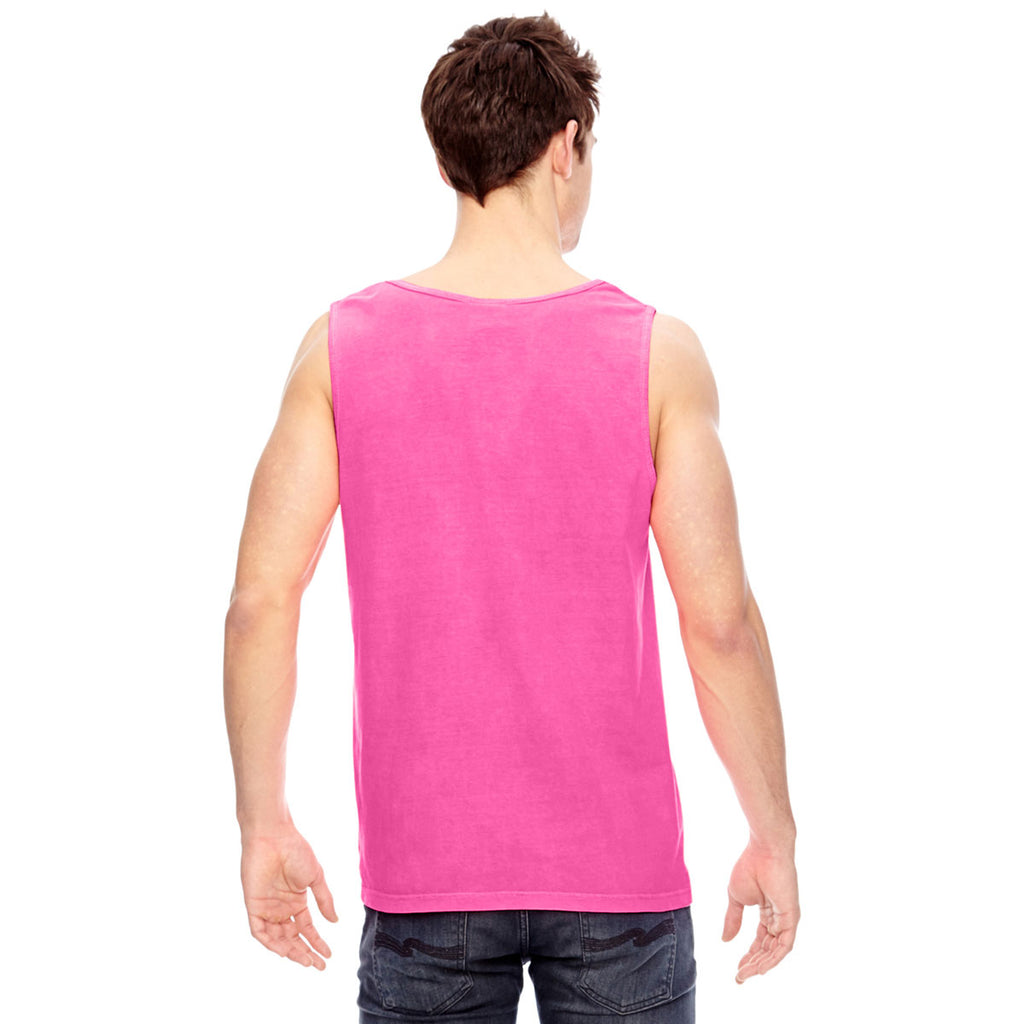 Comfort Colors Men's Neon Pink 6.1 Oz. Tank