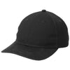 Port Authority Black Leather Strap Cap