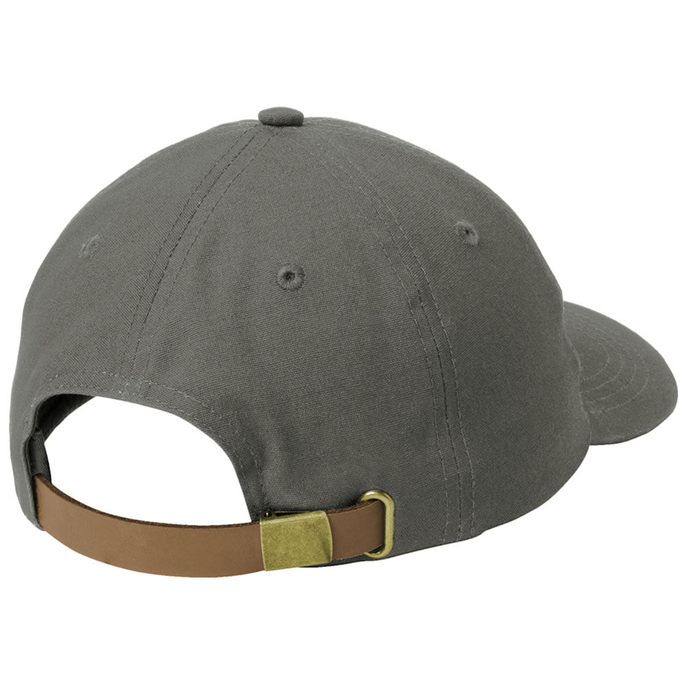 Port Authority Deep Smoke Leather Strap Cap