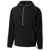 Cutter & Buck Men's Black Breaker Half Zip Hooded Popover