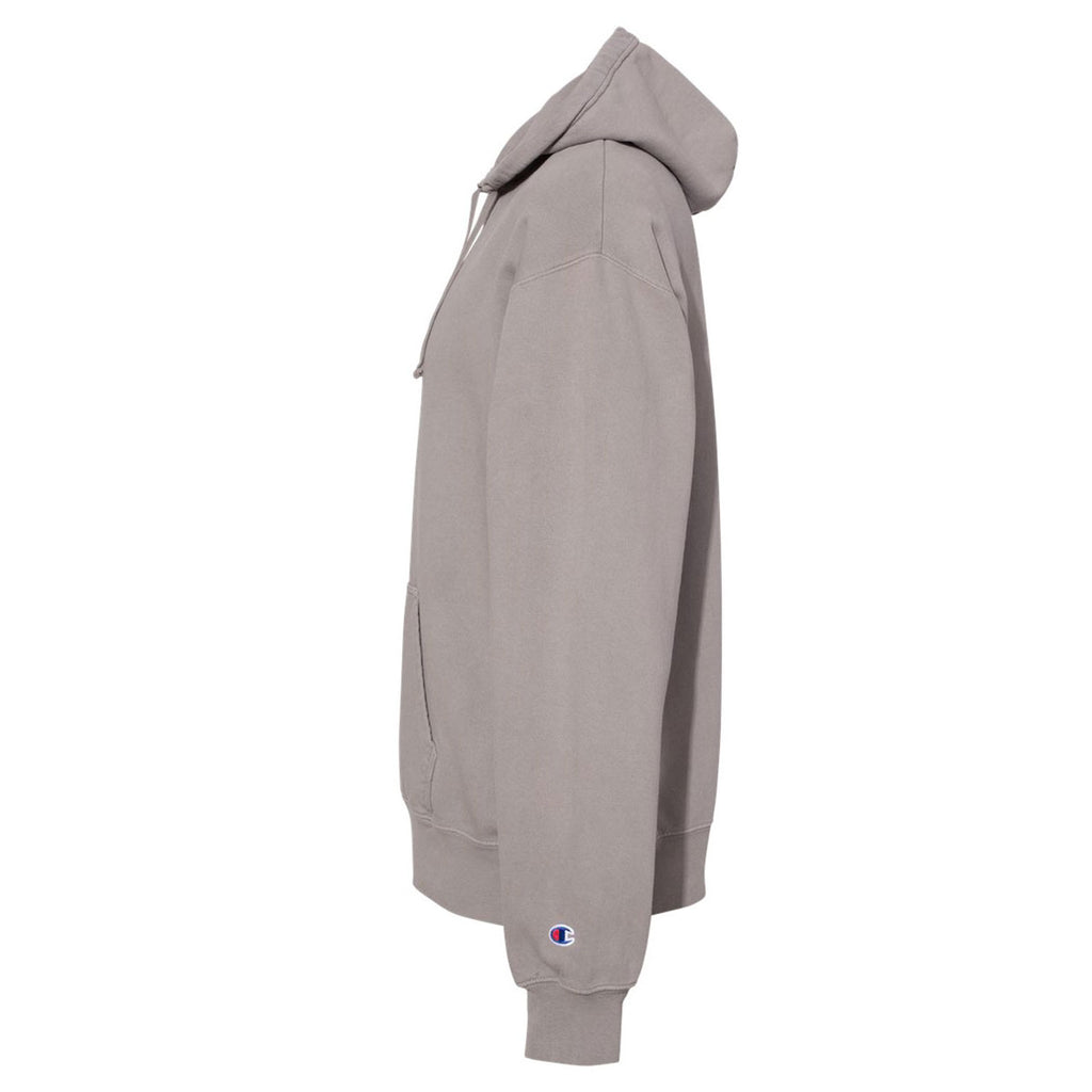 Champion Men's Concrete Garment Dyed Hooded Sweatshirt