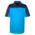 Core 365 Men's Electric Blue/Classic Navy Balance Colorblock Performance Pique Polo