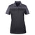 Core 365 Women's Black/Carbon Balance Colorblock Performance Pique Polo