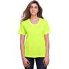 Core 365 Women's Safety Yellow Fusion ChromaSoft Performance T-Shirt