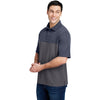 Core 365 Men's Carbon/Classic Navy Heather Fusion ChromaSoft Colorblock Polo