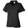 Core 365 Women's Black Fusion ChromaSoft Pique Polo