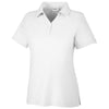 Core 365 Women's White Fusion ChromaSoft Pique Polo