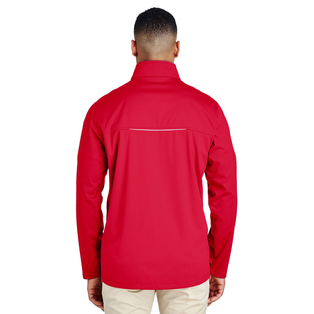 Core 365 Men's Classic Red Techno Lite Three-Layer Knit Tech Shell