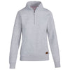 Landway Women's Heather Athletic Grey Rockridge Quarter Zip Fleece Pullover