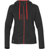 Stormtech Women's Black/Red Metro Full Zip Hoody