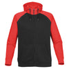 Stormtech Men's Black/Bright Red Omega Two-Tone Zip Hoody