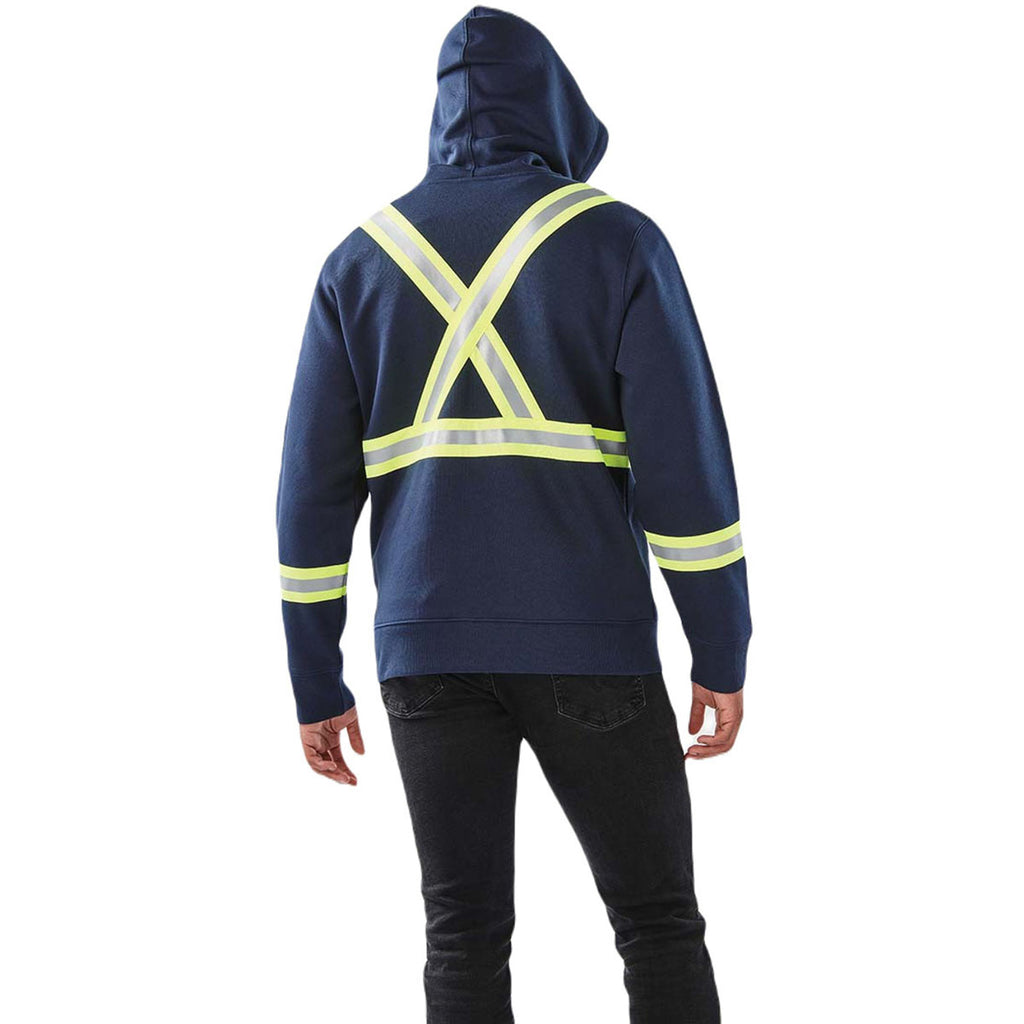 Stormtech Men's Navy Omega Reflective Zip Hoody