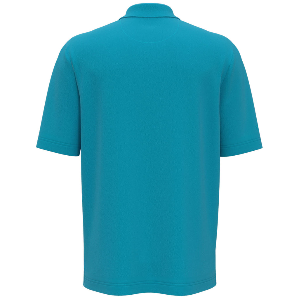 Callaway Men's Tile Blue Micro Texture Polo