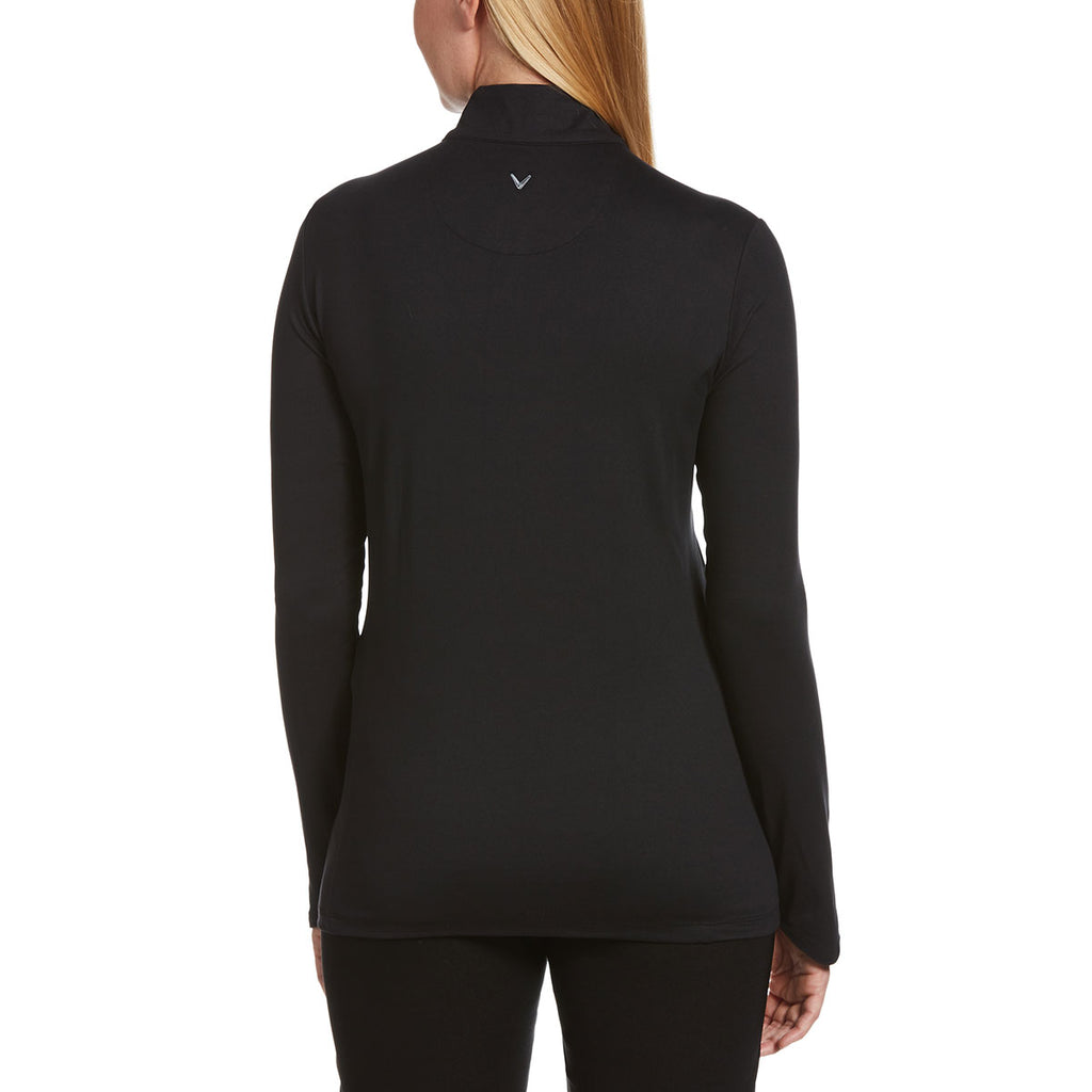 Callaway Women's Black Lightweight Quarter Zip Pullover