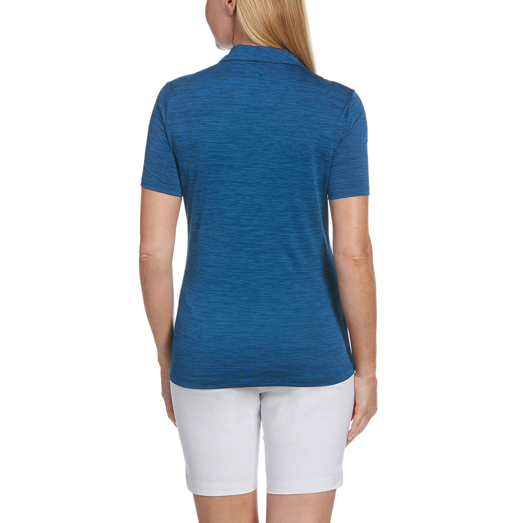 Callaway Women's Blueberry Pancake Broken Stripe Polo