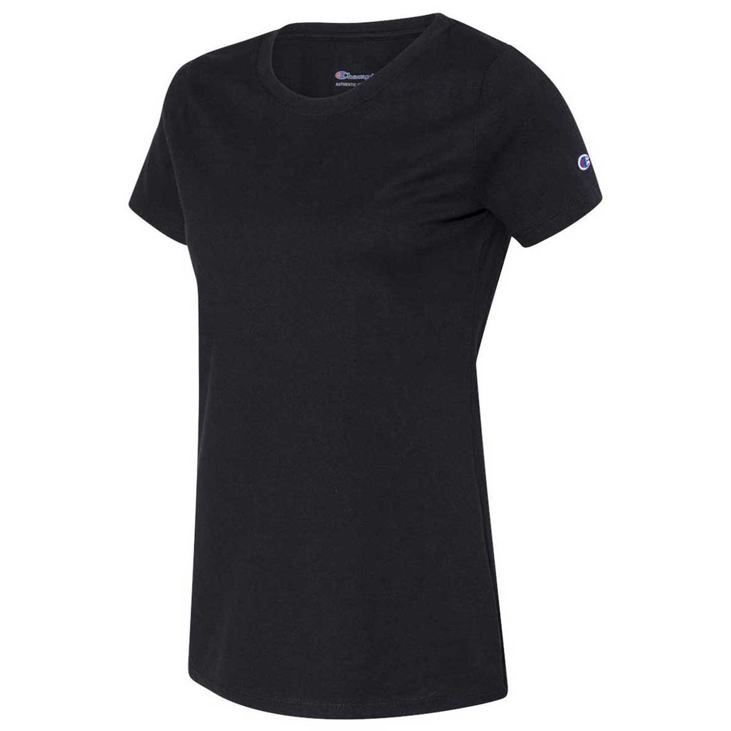 Champion Women's Black Premium Fashion Classics Short Sleeve T-Shirt