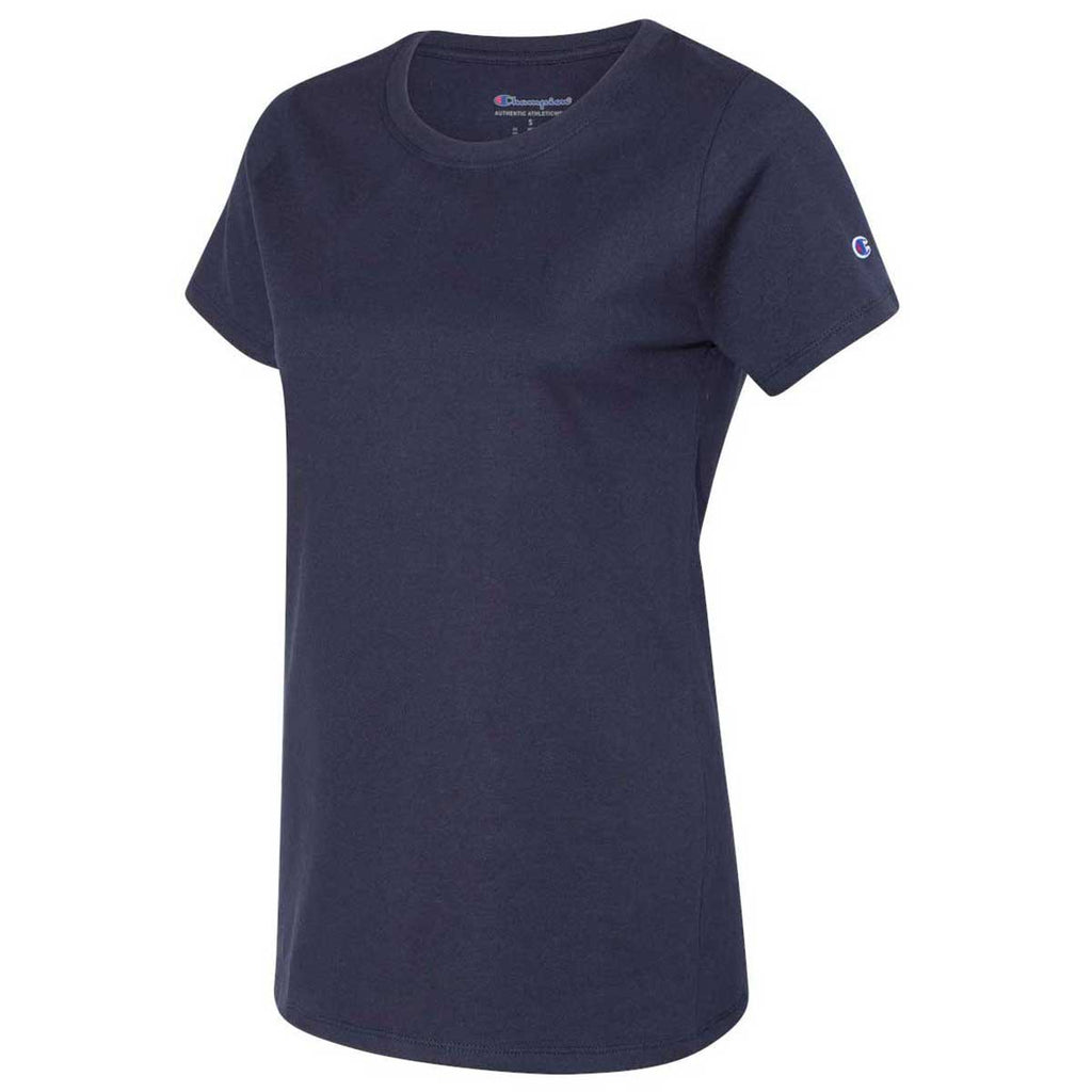 Champion Women's Navy Premium Fashion Classics Short Sleeve T-Shirt