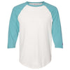 Champion Men's Chalk White/Bright Sage Premium Fashion Baseball T-Shirt