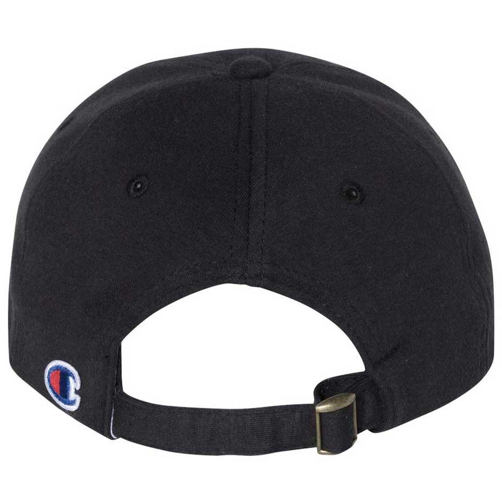 Champion Black Jersey Knit Dad Cap