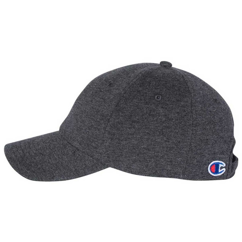 Champion Heather Granite Jersey Knit Dad Cap