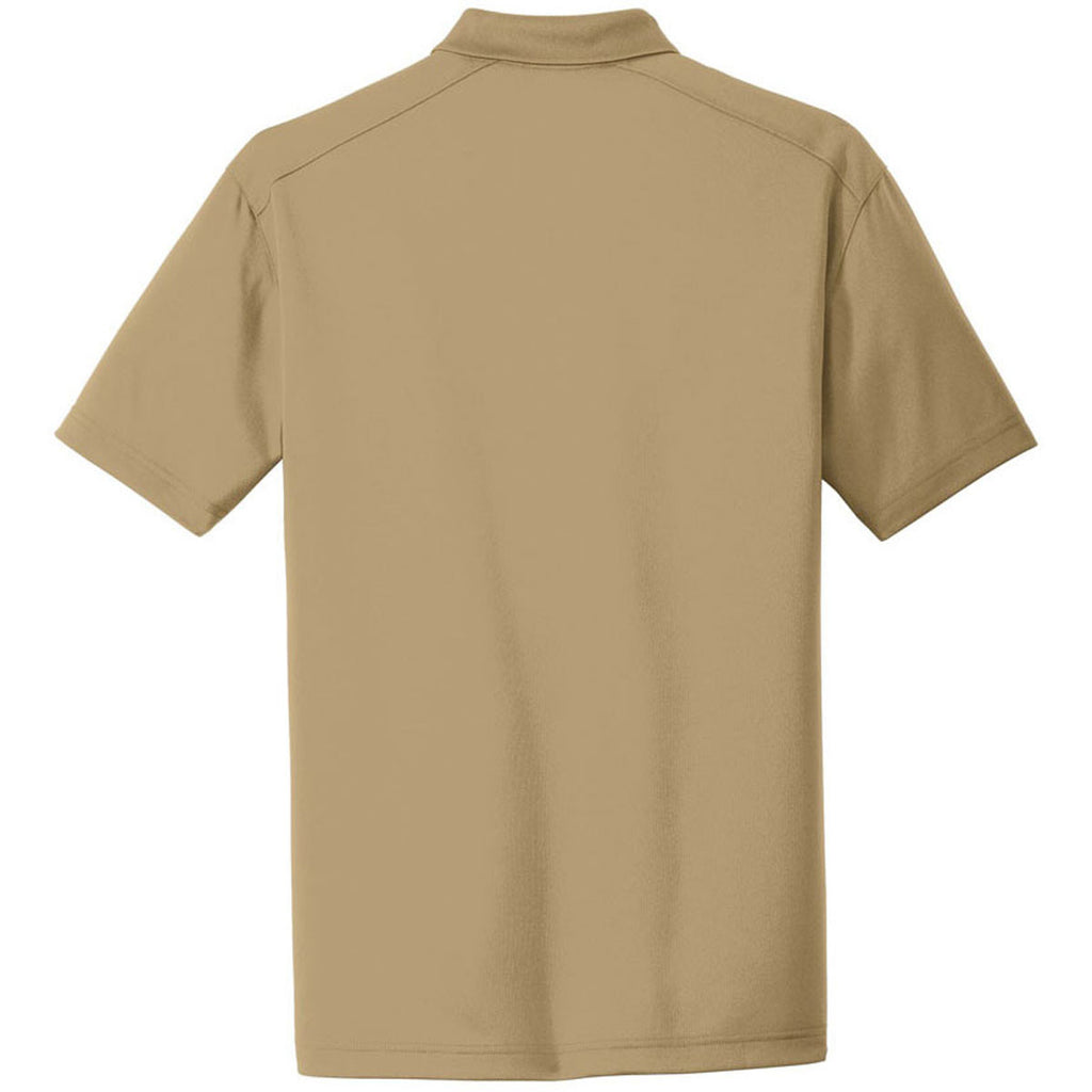 CornerStone Men's Tan Select Lightweight Snag-Proof Polo