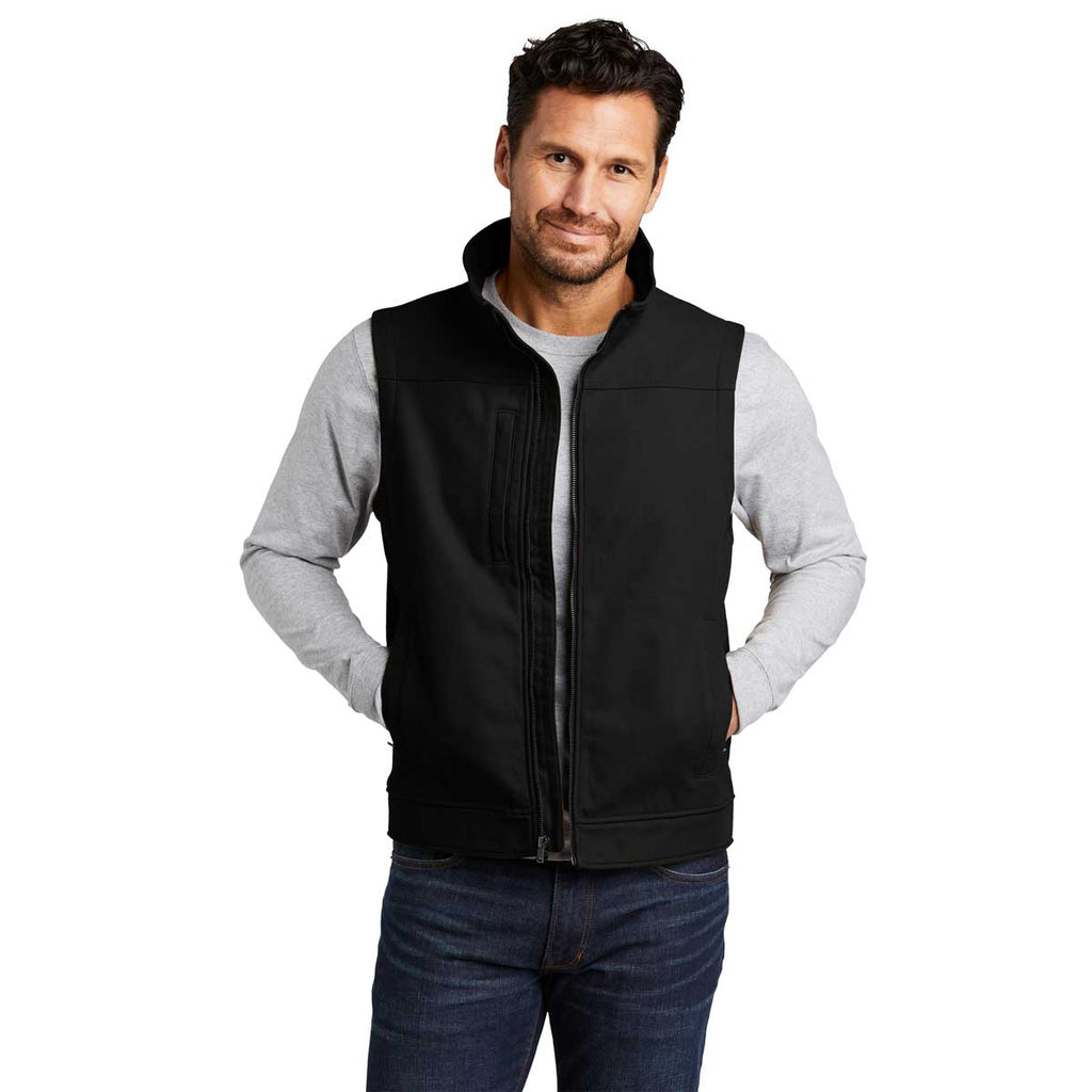 CornerStone Men's Black Duck Bonded Soft Shell Vest