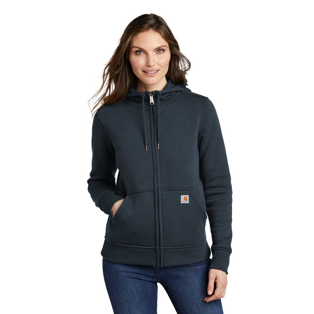 Carhartt Women's Navy Clarksburg Full Zip Hoodie