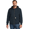 Carhartt Men's New Navy Midweight Thermal-Lined Full-Zip Sweatshirt