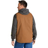 Carhartt Men's Carhartt Brown Sherpa-Lined Mock Neck Vest