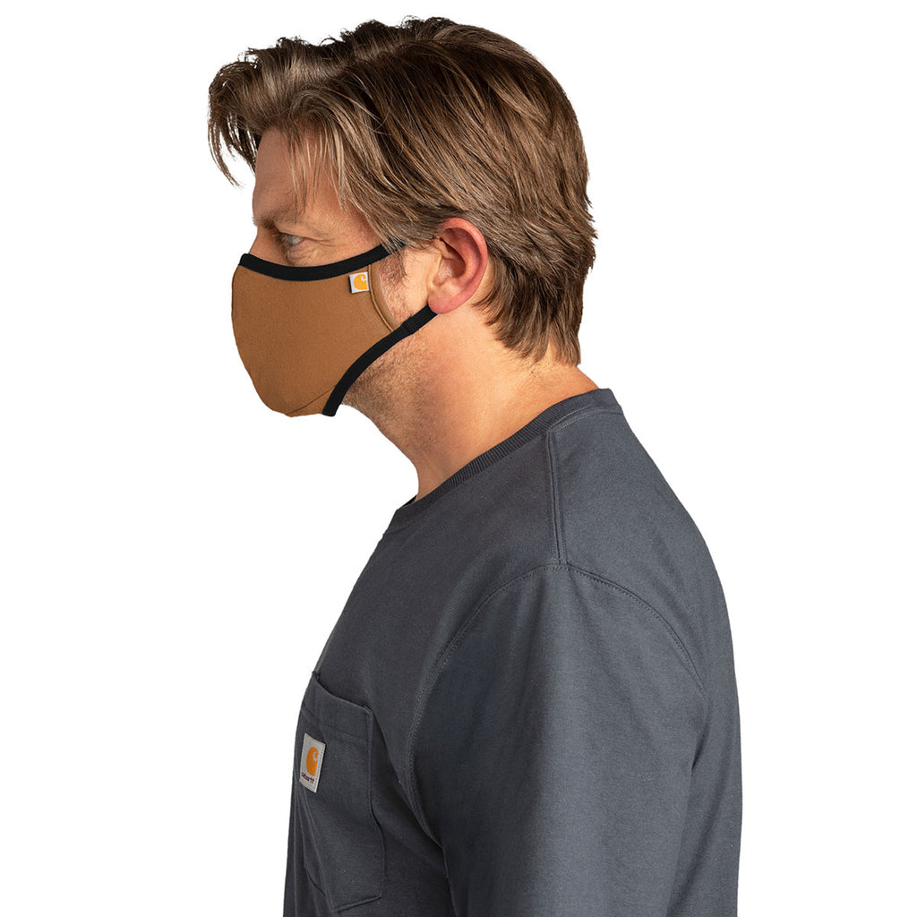 Carhartt Carhartt Brown Cotton Ear Loop Face Mask (3 pack)