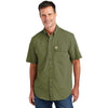 Carhartt Men's Burnt Olive Force Solid Short Sleeve Shirt