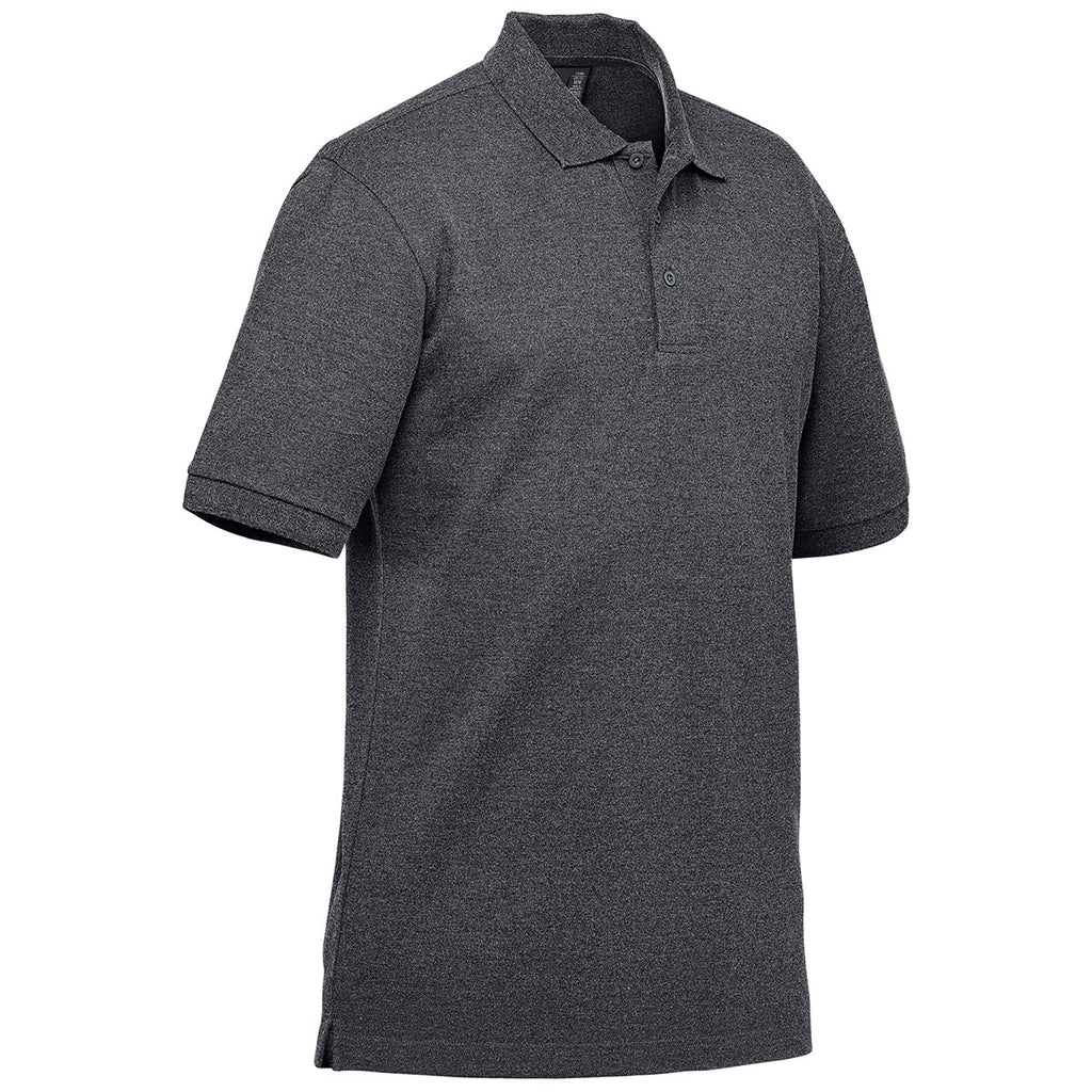 Stormtech Men's Charcoal Heather Nantucket Stretch Pique Polo