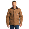 Carhartt Men's Brown Tall Duck Traditional Coat