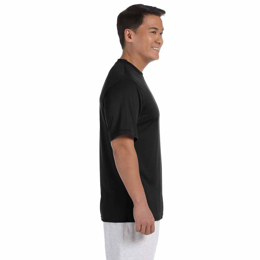 Champion Men's Black Double Dry 4.1-Ounce Interlock T-Shirt