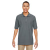 Devon & Jones Men's Graphite Pima Pique Short-Sleeve Polo