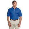 Devon & Jones Men's True Royal Pima Pique Short-Sleeve Polo