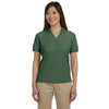 Devon & Jones Women's Dill Pima Pique Short-Sleeve Y-Collar Polo