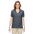 Devon & Jones Women's Graphite Pima Pique Short-Sleeve Y-Collar Polo