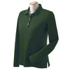 Devon & Jones Women's Forest Pima Pique Long-Sleeve Polo